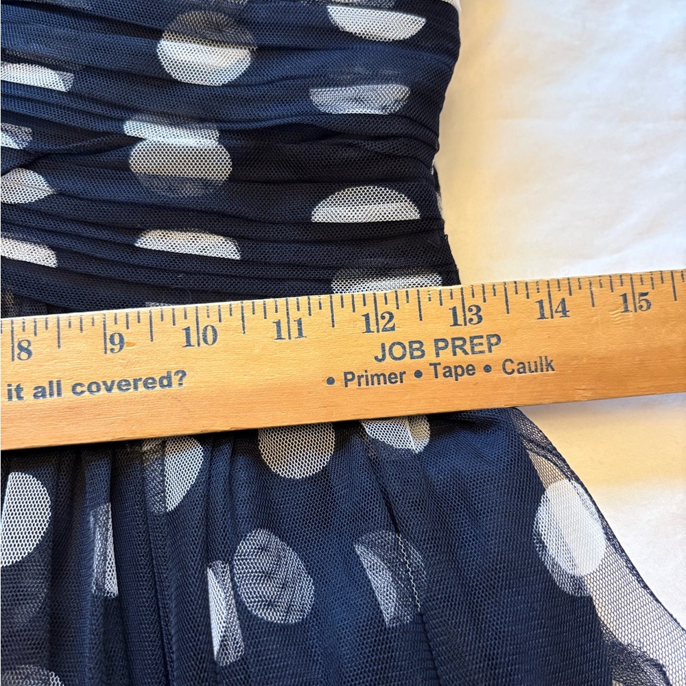 FLAWED - READ Lauren Ralph Lauren Polka Dot Tulle Maxi Dress - Picture 6 of 11